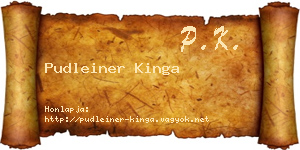 Pudleiner Kinga névjegykártya