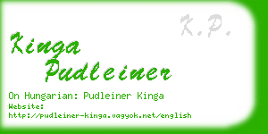 kinga pudleiner business card